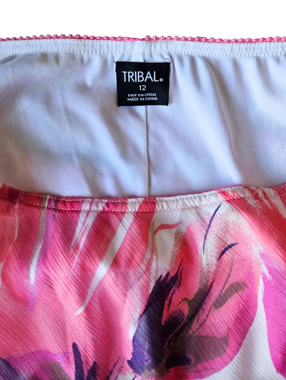 🌺Floral A-Line Midi Skirt in Pink and Purple - Picture 4 of 6